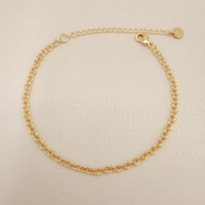 12.2256.0.O - Pulseira de elo português duplo 3mm