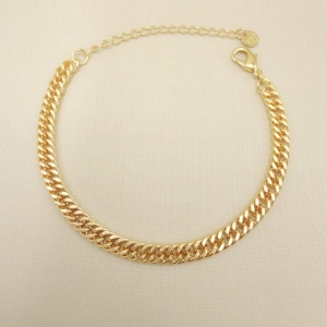 12.2268.0.O - Pulseira de elos groumet duplo 5mm