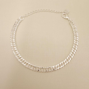 12.2268.0.S - Pulseira de elos groumet duplo 5mm