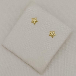 07.2897.0.O - Brinco de formato estrela desenhada lisa