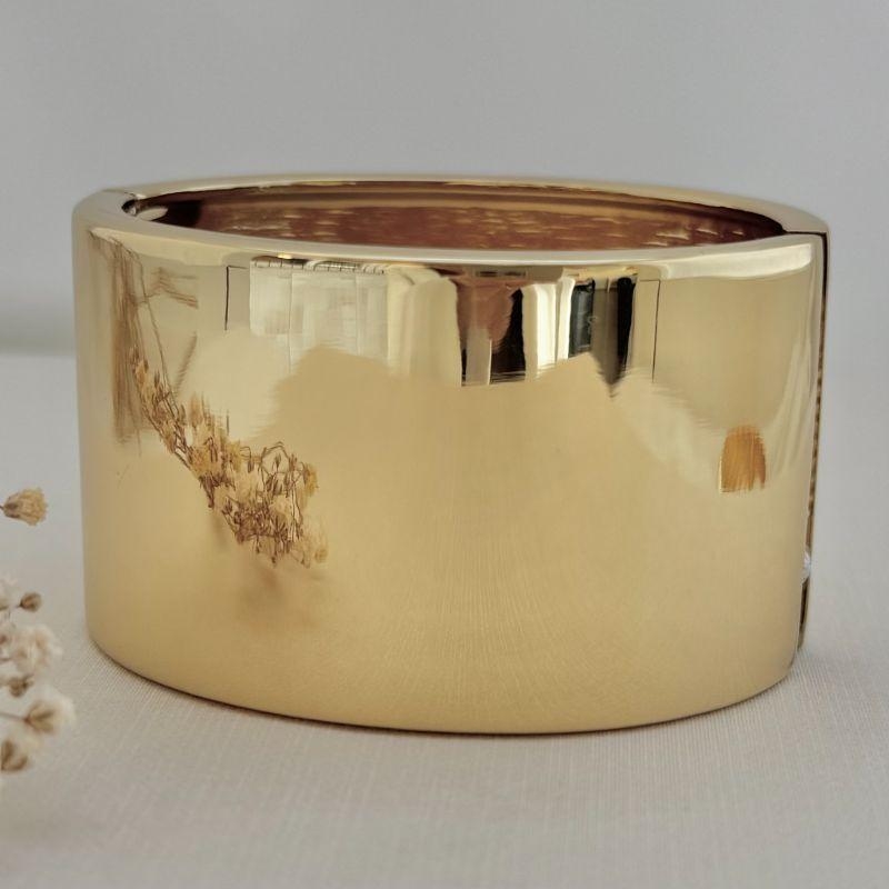 04.0176.0.O - Bracelete largo liso com borda reta