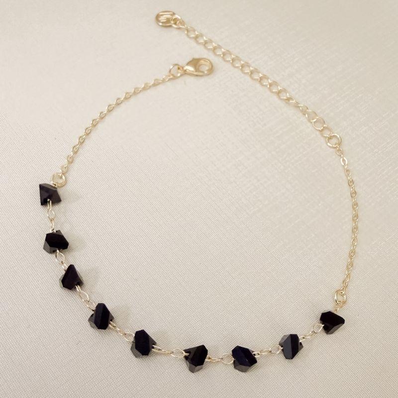 12.2292.2.O - Pulseira de americanos com pedras e estilo cascalho