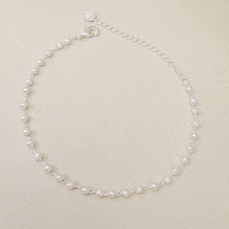 12.2294.15.S - Pulseira de mini pérolas em bolinhas separadas