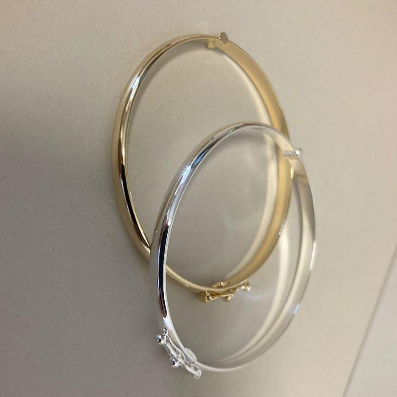 04.0160.0.S - (infantil) Bracelete meia cana de 4mm liso em 53cm