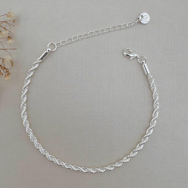 12.1841.0.S - (3mm - V2) Pulseira cordão de clássica de 18cm em 3mm