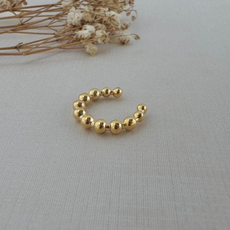 13.0222.0.O - Piercing de bolinhas lisas crescentes