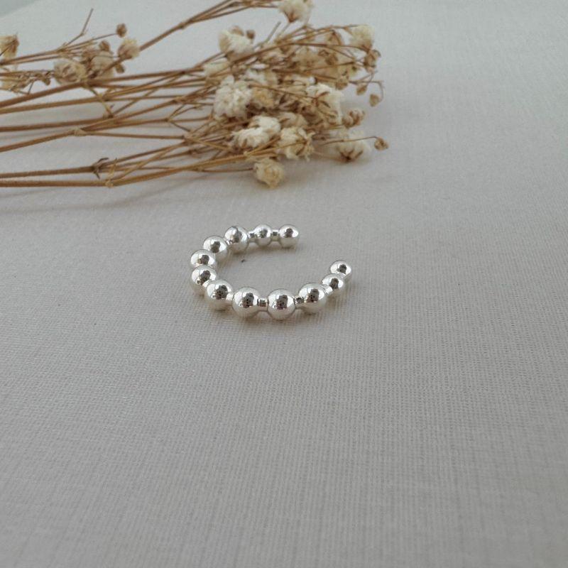 13.0222.0.S - Piercing de bolinhas lisas crescentes
