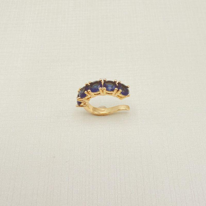 13.0254.4.O - Piercing fake de uma linha de cinco pontos de luz em 4mm