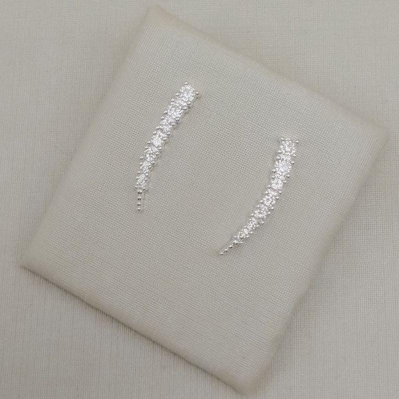 06.1403.1.S - Brinco ear-cuff de uma coluna de cravação com ponteira lisa