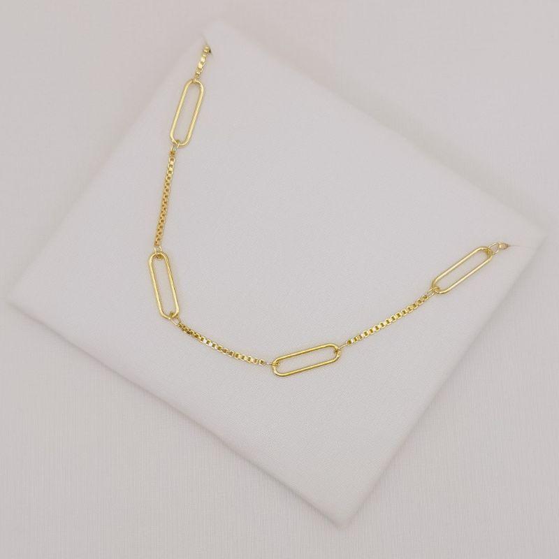 09.2576.0.O - (36) Choker de veneziana com elos ovais longos lisos espaçados