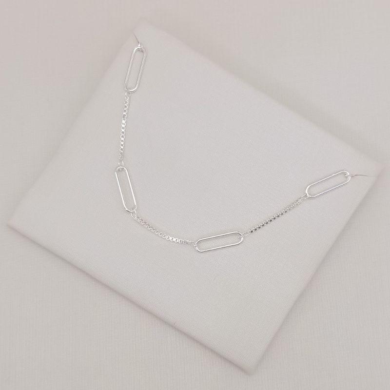 09.2576.0.S - (36) Choker de veneziana com elos ovais longos lisos espaçados