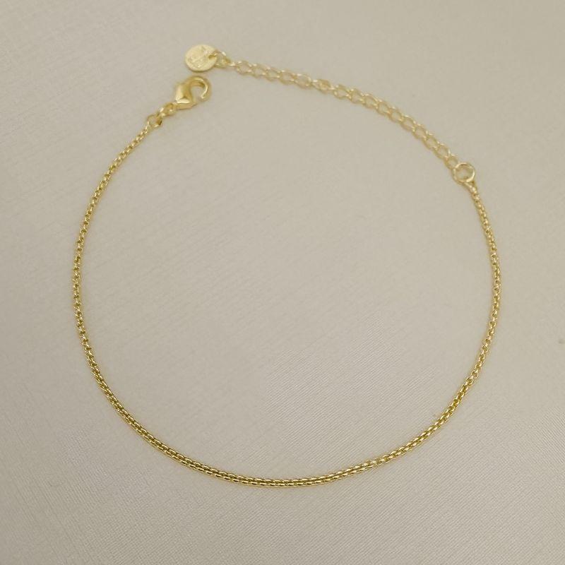 12.2324.0.O - Pulseira de malha agrafe mini em tubo pequeno