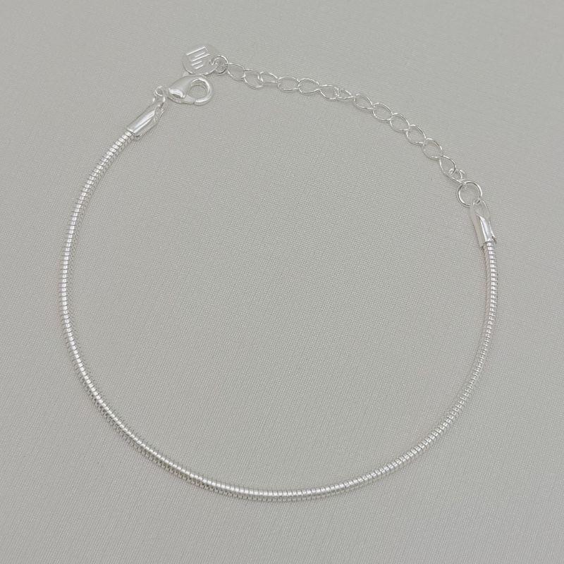 12.2355.0.S - Pulseira de malha rabo de rato clássico liso