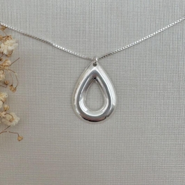 09.0593.0.S - (45) Colar de chapa silhueta de gota abaloado