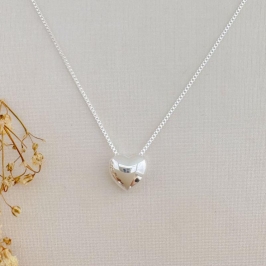 09.2385.0.S - (45) Colar de coração liso com galeira