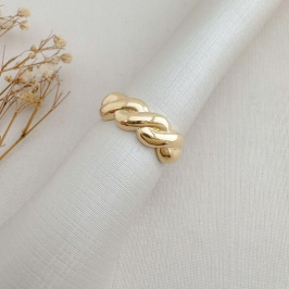 03.2467.0.O - (21) Anel de desenho trança dupla lisa