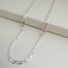 10.0333.0.S - (70) Corrente de elos longos polidos em 0,5cm