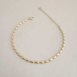 12.2217.0.O - Pulseira de malha balão lisos encaixados