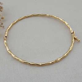 04.0193.0.O - Bracelete de tubo com efeitos orgânicos oval