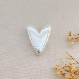 11.0604.0.S - Pingente de coração liso com galeria