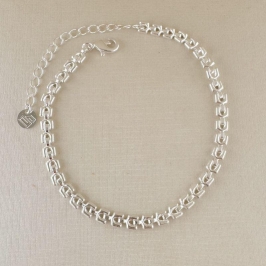 12.2192.0.S - Pulseira em malha grega polida lisa