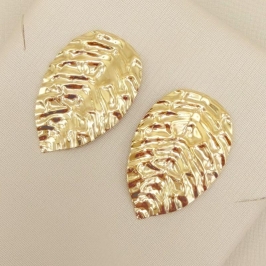 06.1325.0.O - Brinco folha 3,5cm.