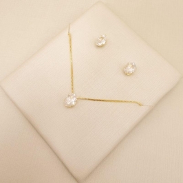 08.0612.1.O - Conjunto de zircônia oval 9x7mm.