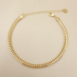 12.2247.0.O - Pulseira salamandra oca 4mm.