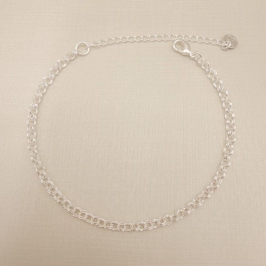 12.2256.0.S - Pulseira de elo português duplo 3mm