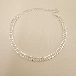 12.2268.0.S - Pulseira de elos groumet duplo 5mm