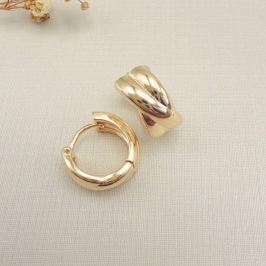 05.3112.0.O - Argola de forma X largo liso simples