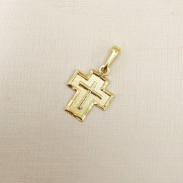 11.0616.0.O - Pingente de cruz larga com bordas lisas