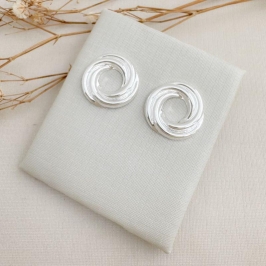 07.2772.0.S - Brinco efeito triade espiral liso clássico