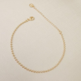 12.2293.0.O - Pulseira de malha bolinhas lisas simples