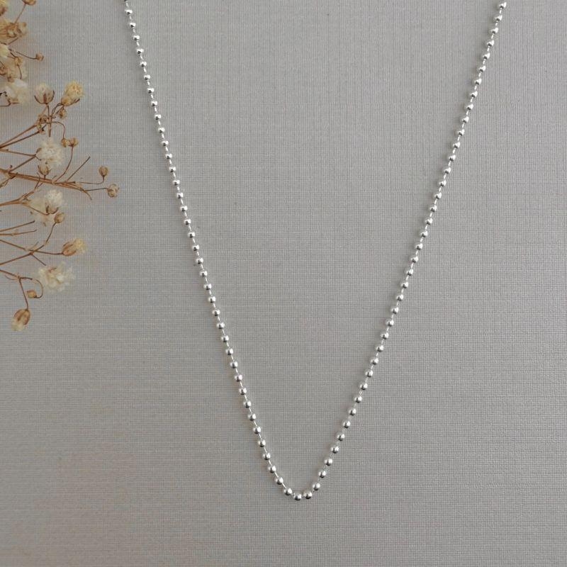 09.2247.0.S - (40) Colar de malha bolinhas lisas simples