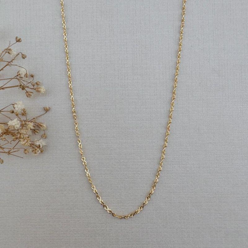 09.2258.0.O - (57) Colar de elos estilo infinito mini liso