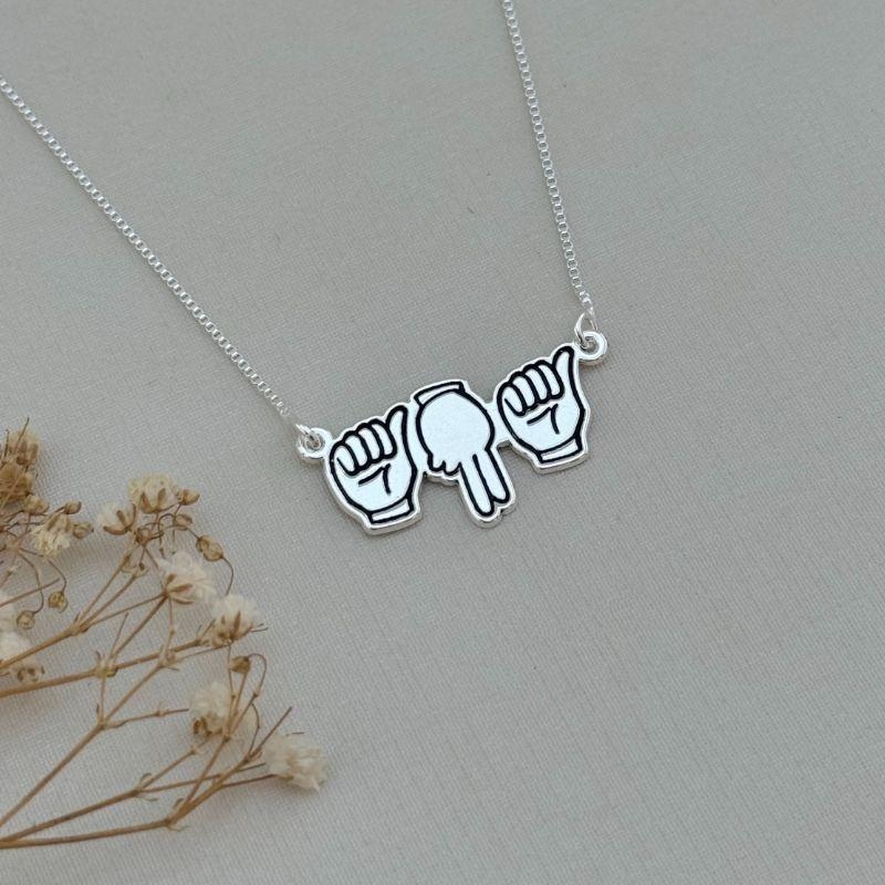 09.2318.2.O - (45) Colar personalizado nome libras