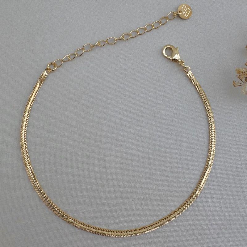 12.2130.0.O - Pulseira de fita trançada lisa classica