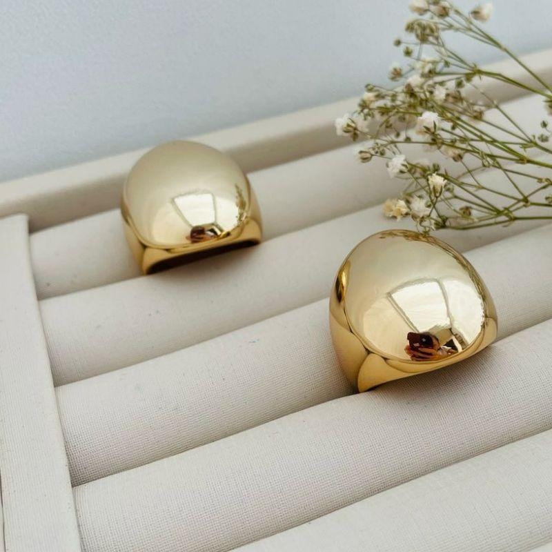 03.2226.0.O - (17) Anel oval liso meia altura polido