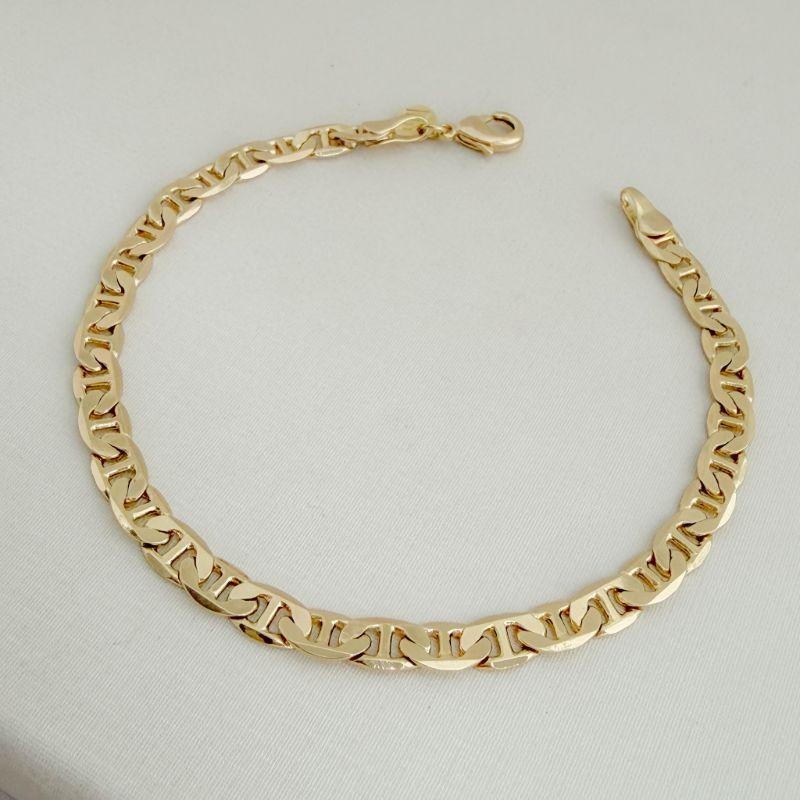 12.1927.0.O - Pulseira de elos marine polido liso em 0,6cm