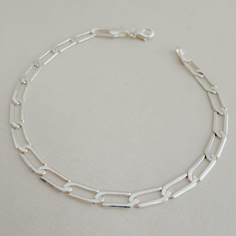 12.1930.0.S - Pulseira de elo longo polido liso