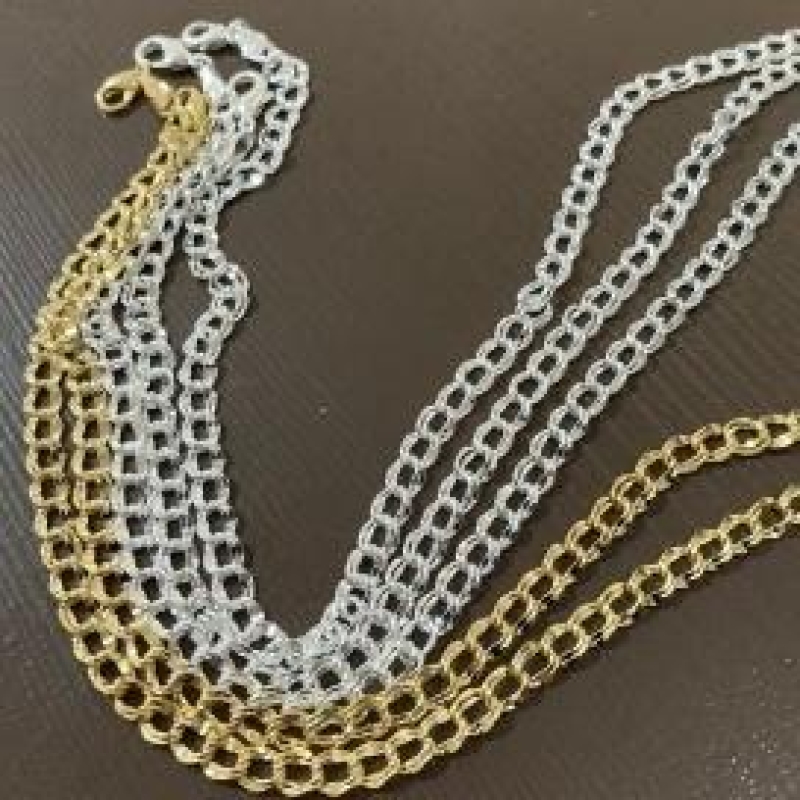 09.1495.0.S - (30) Choker de grumet duplo liso em 5mm