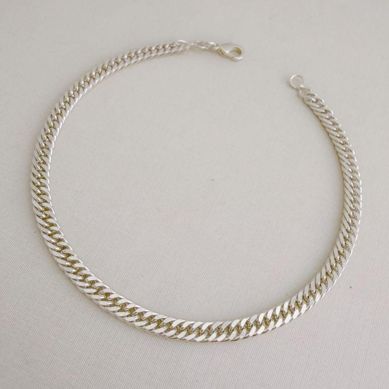 12.1516.0.S - Pulseira de elos grumet duplo 0,4cm liso