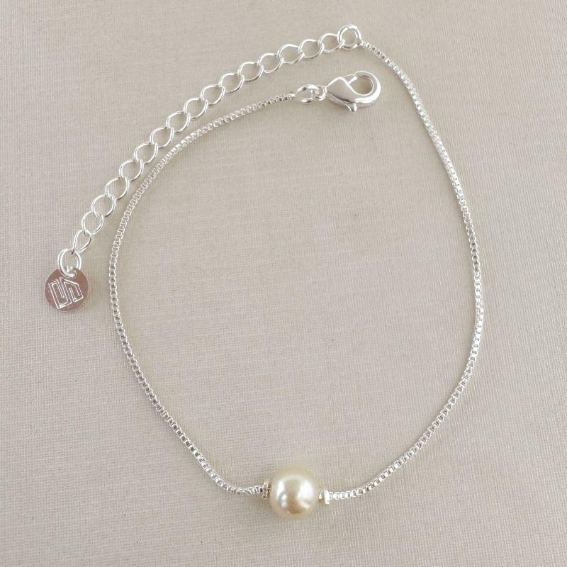 12.2228.15.S - Pulseira de veneziana com pérola central