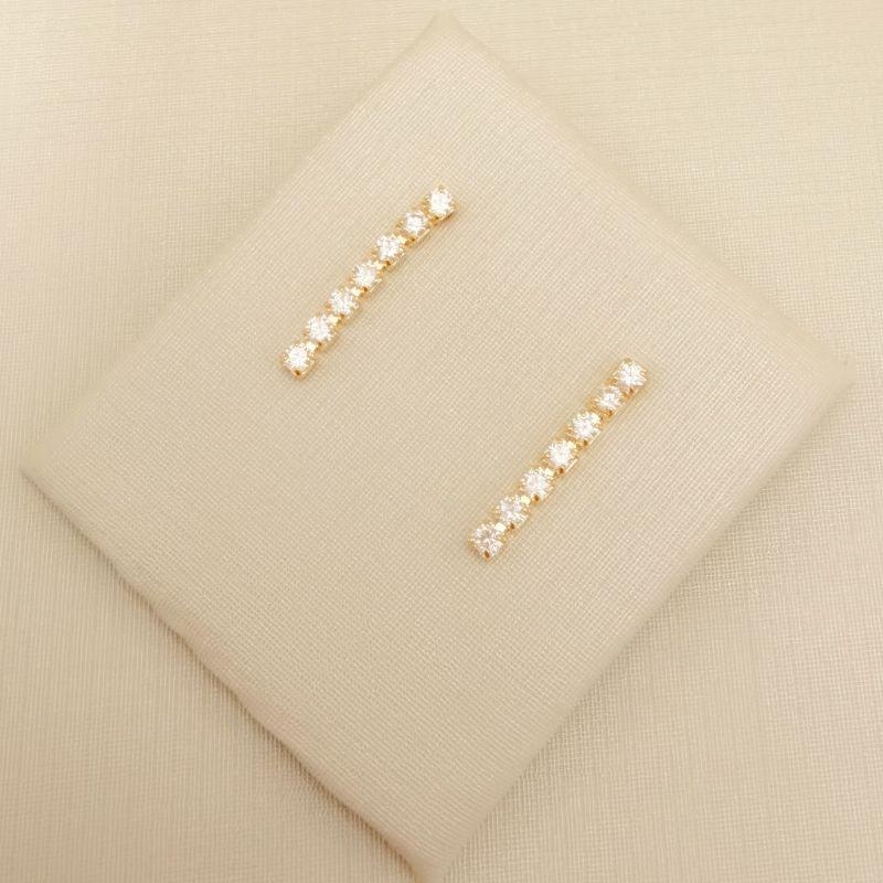 06.1322.1.O - Brinco um fio de zircônia 1,9cm