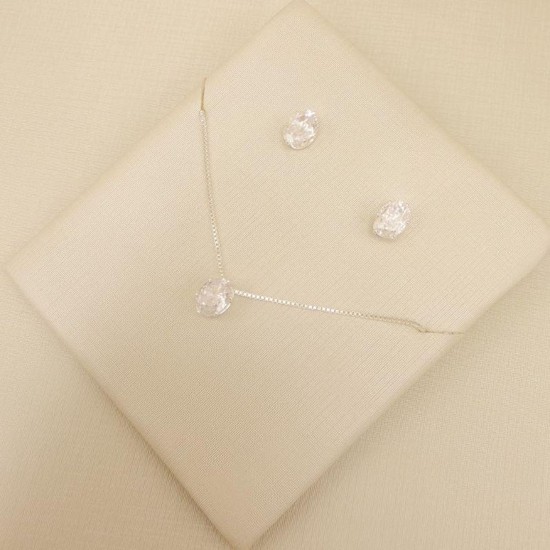 08.0612.1.s - Conjunto de zircônia oval 9x7mm.