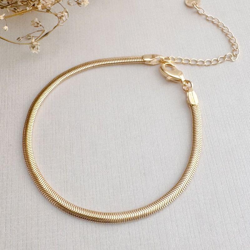 12.1712.0.O - (V2) Pulseira de malha salamandra em 3mm liso