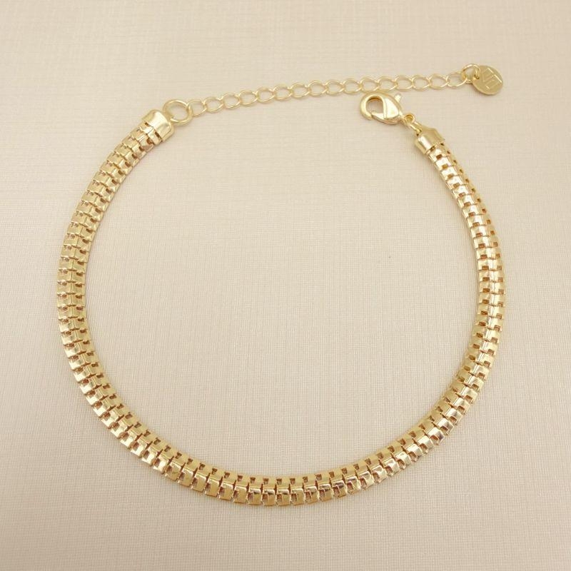 12.2247.0.O - Pulseira salamandra oca 4mm.