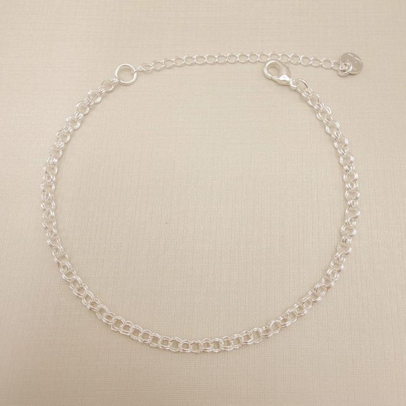 12.2256.0.S - Pulseira de elo português duplo 3mm