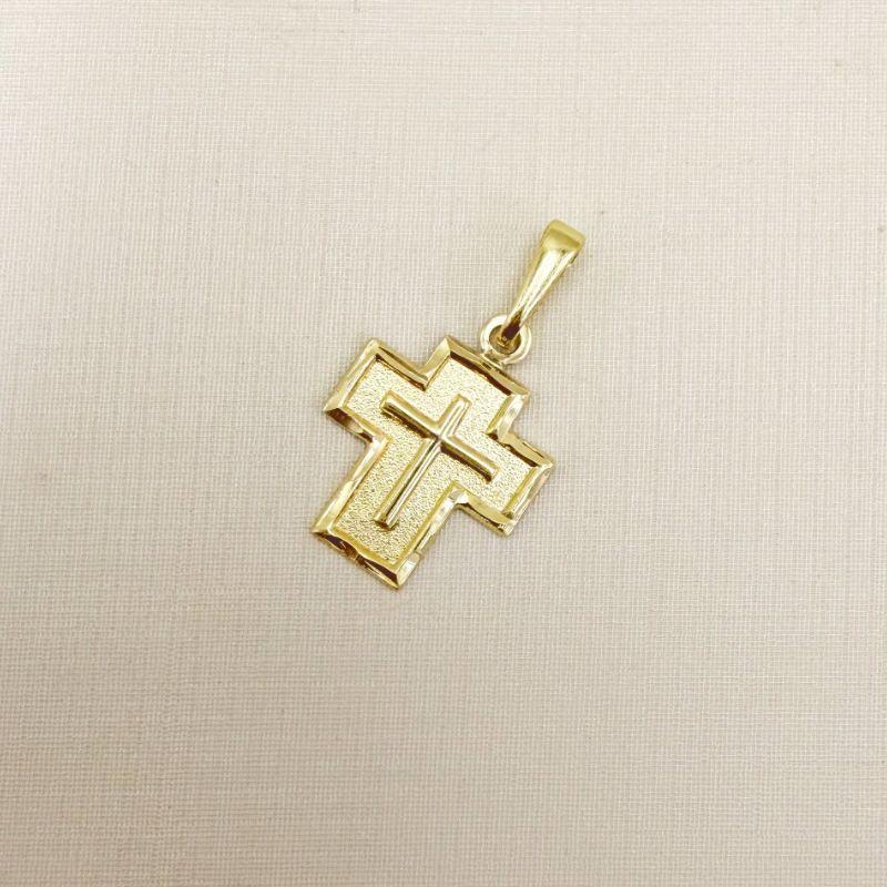 11.0616.0.O - Pingente de cruz larga com bordas lisas